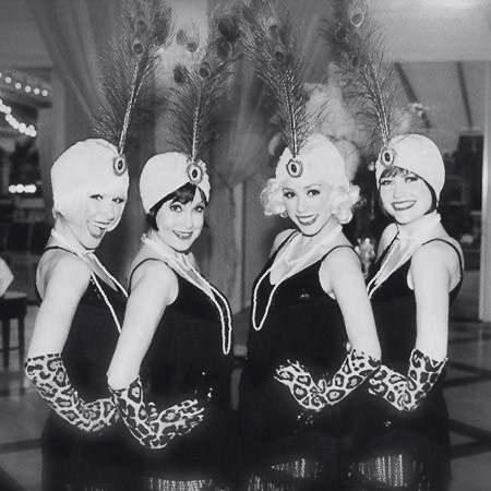 Flapper hats in the Cotton club